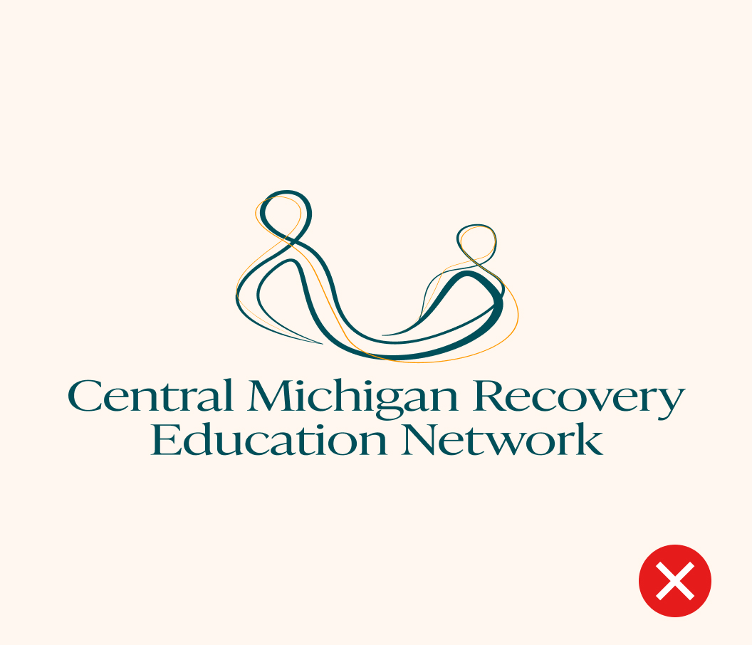 CMREN's logo stretched and distorted