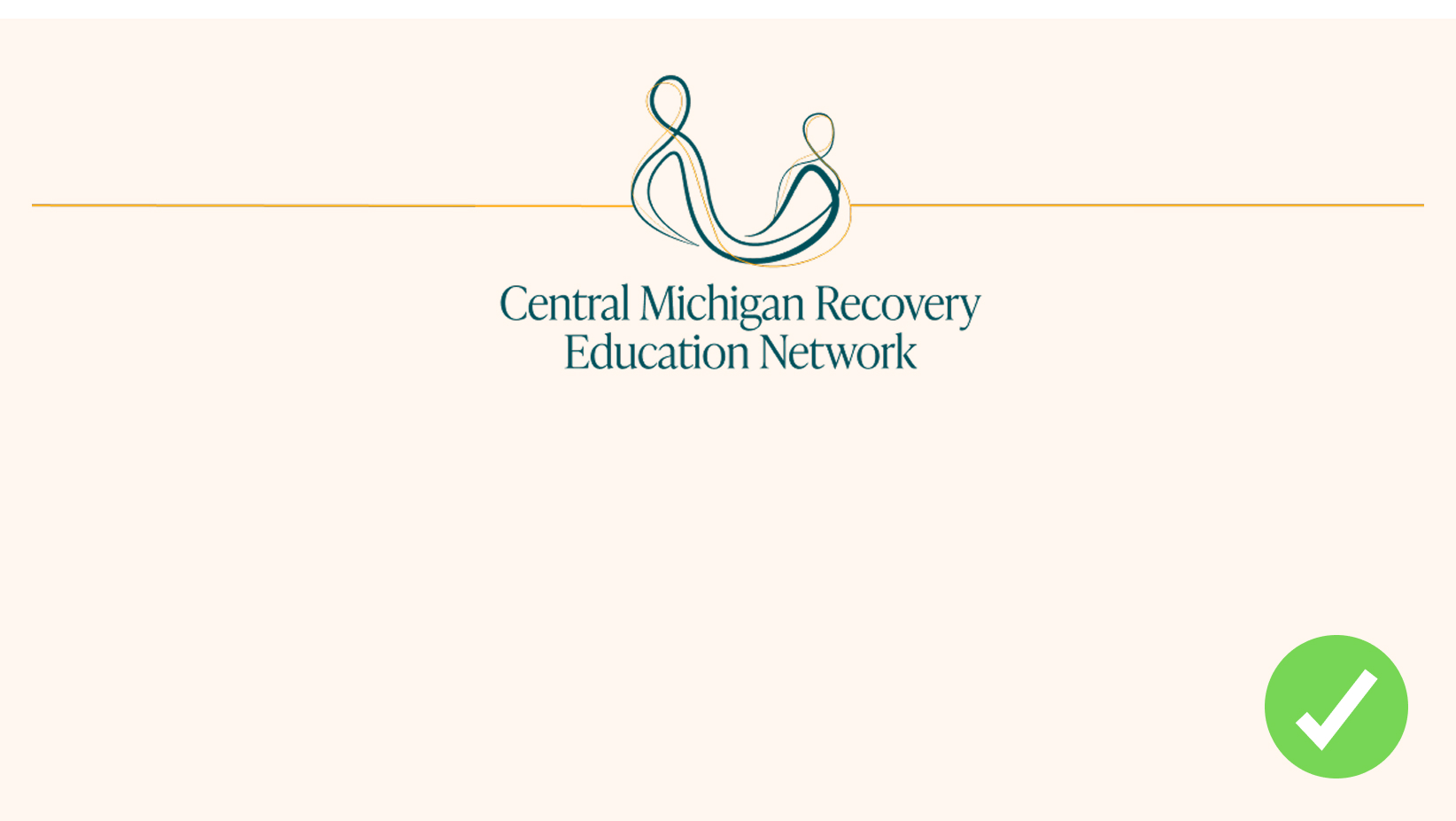 CMREN logo correctly placed in the center of a composition