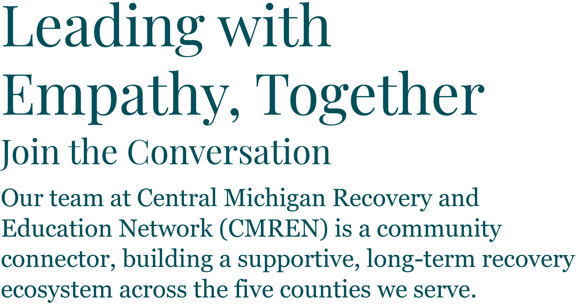 Example showing CMREN's fonts in use